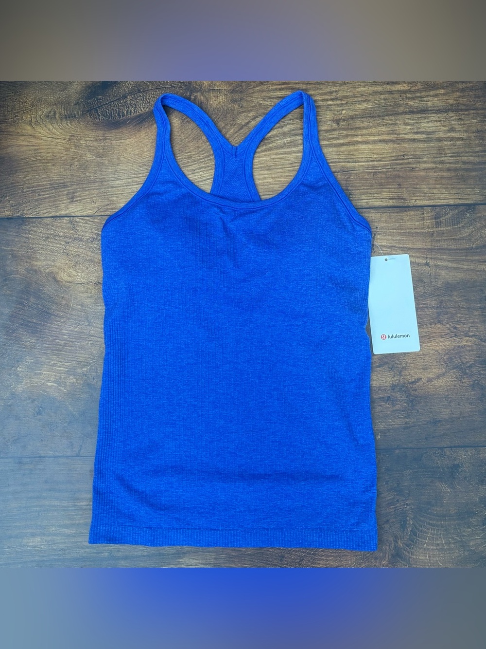 NWT Lululemon Ebb To Street Tank Top In Beach Ball Blue Size 10